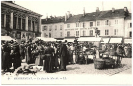 88 - T25429CPA - REMIREMONT - La Place Du Marché - Très Bon état - VOSGES - Remiremont