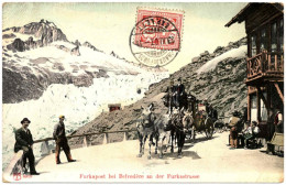 - T25363CPA - FURKA - SUISSE - FURKAPOST Bei Belvedere An Der Furkastrasse - Bon état - EUROPE - Altri & Non Classificati