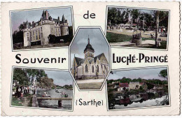 72 - B32068CPA - LUCHE PRINGE - Souvenir De - Vues Multiples - Bon état - SARTHE - Luche Pringe