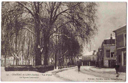 72 - B32023CPA - CHATEAU DU LOIR - Le Square Lemonnier, Vue D'Hiver - Très Bon état - SARTHE - Chateau Du Loir