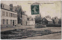 76 - B31685CPA - YVETOT - La Fontaine Et La Place Saint Louis - Assez Bon état - SEINE-MARITIME - Yvetot