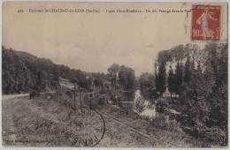 72 - B31489CPA - CHATEAU DU LOIR - Ligne Paris Bordeaux - Chemin De Fer - Bon état - SARTHE - Chateau Du Loir