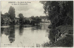 77 - B31254CPA - NEMOURS - Les Bords Du Loing - Le Quai De Fromonville - Laveuse - Parfait état - SEINE-ET-MARNE - Nemours