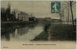 77 - B31203CPA - MAROLLES SUR SEINE - Jonction Du Canal Et De La Seine - Pecheur - Très Bon état - SEINE-ET-MARNE - Sonstige & Ohne Zuordnung