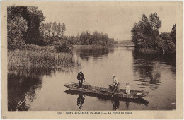 77 - B31140CPA - BRAY SUR SEINE - La Peche En Seine - Parfait état - SEINE-ET-MARNE - Bray Sur Seine