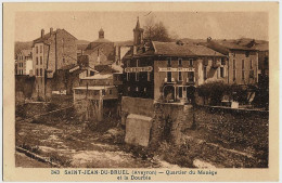 12 - B31301CPA - SAINT JEAN DU BRUEL - Quartier Du Manege Et La Dourbie - Hotel Du Midi Papillon - Parfait état - AVEYRO - Andere & Zonder Classificatie