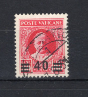 1934 VATICANO N.35 40 Su 80c. "Provvisoria" USATO - Unused Stamps