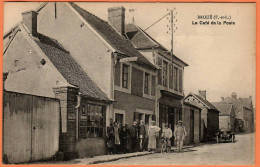 28 - B34723CPA - BROUE - Café De La Poste - épicerie Et Tabac - Très Bon état - EURE-ET-LOIR - Other & Unclassified