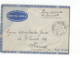 AG2842 POSTA MILITARE 215 - 134 COMPOGNIA MARCONISTI X FIRENZE - SENZA TESTO - Correo Militar (PM)