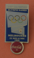 Pin's JO Jeux Olympiques Coca Cola - MELBOURNE 1956 -STARPIN'S 1990 IOC - Coca-Cola