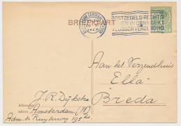 Briefkaart Gefrankeerd Met Uitknipsel Postwaardestuk 1929 - Postwaardestukken