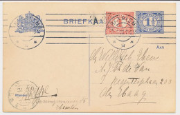 Briefkaart G. 78 / Bijfrankering Haarlem - Den Haag 1909 - Entiers Postaux