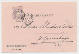 Firma Briefkaart Alkmaar 1897 - Stoommeelfabriek - Zonder Classificatie