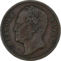 Sarawak, James Brooke, Cent, 1863, Heaton, Cuivre, TTB, KM:3 - Kolonies