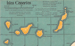 ISLAS CANARIAS - Mapa En Relieve De Las Islas - Ed. Amos Diaz. - Autres & Non Classés