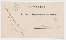 Kleinrondstempel Bladel 1883 - Stempelkleur Blauw - Ohne Zuordnung