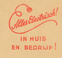 Meter Cover Netherlands 1938 Everything Electric ! - In Home And Business ! Bloemendaal - Electricity