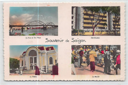 Viet-Nam - SAIGON - Cité Norodom - Pont Tan Thuan - Marché - Théâtre - Ed. P-C Paris 26 - Vietnam