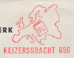 Meter Cover Netherlands 1963 Map - Europe - Amsterdam - Geografía