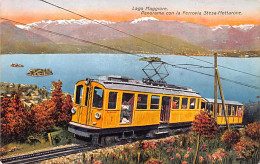 MOTTARONE (VB) Lago Maggiore - Panorama Con La Ferrovia Elettrica Stresa - Mottarone - Altri & Non Classificati