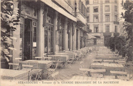 STRASBOURG - Terrasse De La GRANDE BRASSERIE DE LA MAURESSE - Compagnie Alsacienne Des Arts Photomécaniques, Strabourg - Straatsburg