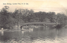 Usa - NEW YORK CITY - Swan Bridge, Central Park - Publ. The Rotograph Co. A4a - Central Park