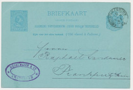 Trein Kleinrondstempel Amsterdam - Emmerik IX 1892 - Storia Postale