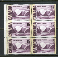 Canada MNH Block Of 4 1967-73 "Centennial Definitives" - Unused Stamps