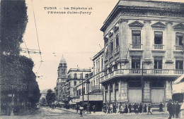 TUNIS - La Dépêche Et L'avenue Jules-Ferry - Ed. Inconnu  - Túnez