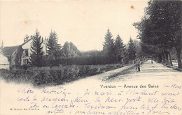 YVERDON-LES-BAINS (VD) Avenue Des Bains - Ed. H. Rohrer Lib.  - Yverdon-les-Bains 