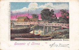 MYANMAR Burma - Burmesische Brücke - Burmese Bridge - Publ. Compagnie Comet 50 - Myanmar (Birma)