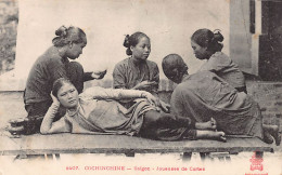 Viet-Nam - SAIGON - Joueuses De Cartes - Ed. P. Dieulefils 1407 - Viêt-Nam