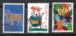 Switzerland, Used, 1996, Michel 1593, 1594, 1595 - Used Stamps