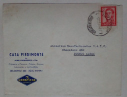 Argentine - Enveloppe Circulée Avec Timbres De José De San Martín (1961) - Used Stamps