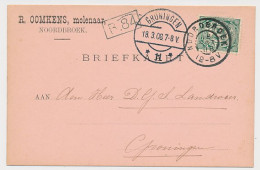 Firma Briefkaart Noordbroek 1908 - Molenaar - Ohne Zuordnung