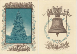 Telegram Germany 1929 - Schmuckblatt Telegramme Pine Tree - Carol Singers - Clock - Sandglass - Snow - Árboles