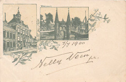 Nederland - SNEEK - Stadhuis - Waterpoort - Jaar 1900 - Sneek