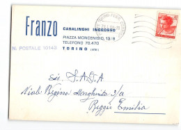 AG2847 FRANZO CASALINGHI TORINO X REGGIO EMILIA - 1961-70: Poststempel