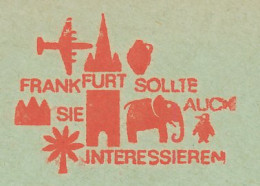 Meter Cut Germany 1964 Elephant - Penguin - Frankfurt - Otros & Sin Clasificación