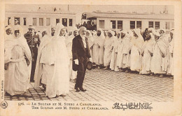 Maroc - CASABLANCA - Le Sultan Mohammed V Et Le Résident Général M. Steeg - Ed. Flandrin 576 - Casablanca