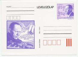 Postal Stationery Hungary 1992 László Lajtha - Composer - Musik