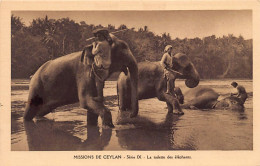 Sri Lanka - Missions Of Ceylon - Elephants' Bath - Publ. Oblate Missionaries Of Mary Immaculate - Serie IX - Sri Lanka (Ceylon)