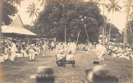 U.S. Samoa - Native Dancers Covered In White Powder With Great Spears - REAL PHOTO - Publ. Unknown  - Amerikanisch Samoa