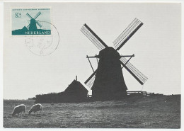 Maximum Card Netherlands 1963 Windmill - Mühlen