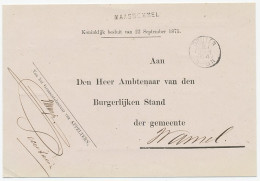 Naamstempel Maasbommel 1884 - Brieven En Documenten