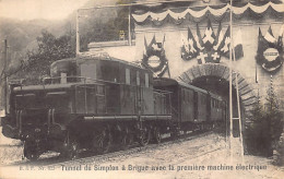 BRIG (VS) Tunnel Du Simplon Avec La Première Machine électrique - Ed. Photo. Franco-Suisse 622 - Brigue-Glis 