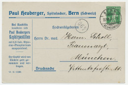 Postal Stationery Switzerland 1912 Kephir Pastilles - Mushroom - Alpine Milk - Farmacia