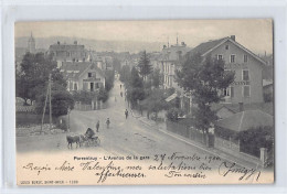 PORRENTRUY (JU) L'avenue De La Gare - Café Restaurant - Ed. L. Burgy 1200 - Porrentruy