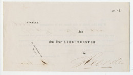 Naamstempel Wijhe 1873 - Brieven En Documenten