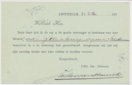 Briefkaart G. 55 Particulier Bedrukt Amsterdam 1904 - Entiers Postaux